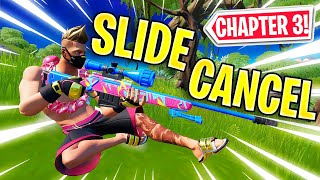 How to SLIDE CANCEL in Fortnite Chapter 3 OVERPOWERED [upl. by Orelee]