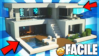 COME COSTRUIRE UNA PICCOLA VILLA MODERNA SU MINECRAFT 😍 FACILE  Minecraft Tutorial ITA [upl. by Osmo]