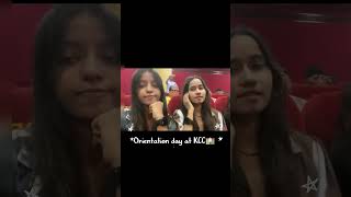 Orientation day 🏫orientationday collage kcc youtube shortvideo like viralenjoy trending [upl. by Memberg]