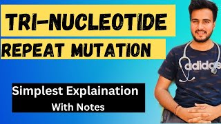 Trinucleotide Repeat MutationsGeneticsTrinucleotide Repeat DisordersAnuragSainiMBBS [upl. by Iona]