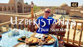 Kelionė į Uzbekistaną 1 Dalis Šilko Kelio perlas senosios mečetės maistas turgus [upl. by Tteragram355]