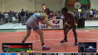 Junior Men 132 Caleb Meekins Michigan Vs Cayden Henschel Wisconsin [upl. by Akira]