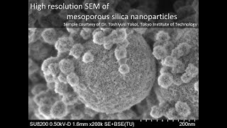 Materials High resolution SEM of mesoporous silica nanoparticles [upl. by Lissa70]