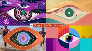 Eye Transitions  After Effects template project [upl. by Nazay]