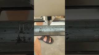 Watch Our Portable Dot Peen Engraver Mark a Clear Serial Number on an Iron Pipe with Precision [upl. by Recha430]