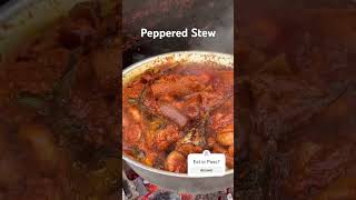 Peppered Stew travelblog food nigerianfood family cooking foodie africanfood love [upl. by Ahtekal27]