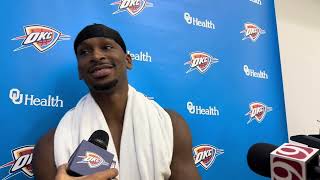 Shai GilgeousAlexander SGA Interview  Training Camp 2024  OKC Thunder  10012024 [upl. by Arrak]