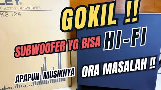 Unboxing Review Subwoofer Ashley HiFi KS 12A [upl. by Asyle]