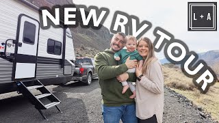 Our 2022 Travel Trailer Tour  PERFECT SIZE 30ft Jayco RV [upl. by Ancelin]