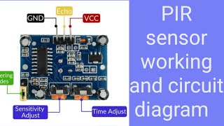 How To Work PIR sensor and circuit diagram [upl. by Scrope931]