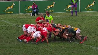 U18 Rugby  SA Schools vs Wales  Highlights [upl. by Aitam738]