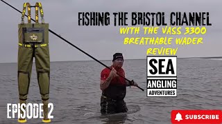 Fishing the Bristol Channel Part 2  Including Vass breathable wader review  Sea Fishing Uk [upl. by Nolra506]