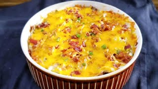 BEST LOADED BAKED POTATO CASSEROLE  Perfect SIDE Dish  How to make ❤ [upl. by Seif]