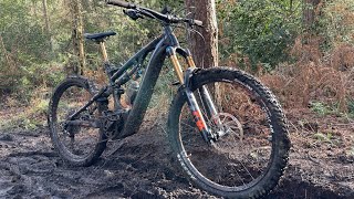 EBIKES HITTING THE MUDDY TRAILS AT WOBURN Featuring Whyte E180RS Kenevo Expert amp Scott Genius [upl. by Ahsiuqel]