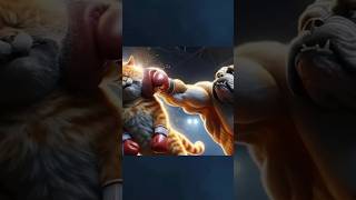 Revenge for father cat vs dog cat kitten ai cute viral shortvideo [upl. by Adair]