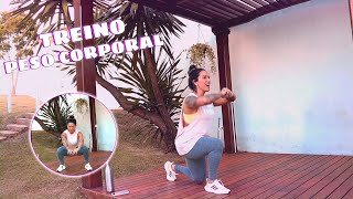 TREINO DE PERNAS EM CASA RÁPIDO E INTENSO 🏠 COM PESO CORPORAL 😈 ALINE ANTIQUEIRA [upl. by Schonfield]