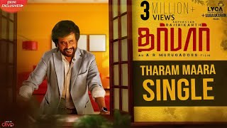 DARBAR Tamil  Tharam Maara Single Lyric Video  Rajinikanth  AR Murugadoss  Anirudh [upl. by Assinna]