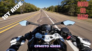 CFMOTO 450SS First Ride Impressions The Perfect Beginner Sport Bike [upl. by Uta]