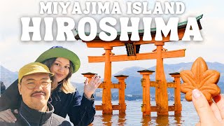 Miyajima Island Japan 🇯🇵 24 Hours in Hiroshima Vlog MustTry Food in Hiroshima Itsukushima Shrine [upl. by Ellesor]