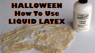 Halloween  Liquid Latex  How to use it amp make your own prosthetics [upl. by Rosenblast]