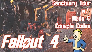 Fallout 4 Sanctuary Tour with Settlement Mods [upl. by Fafa]