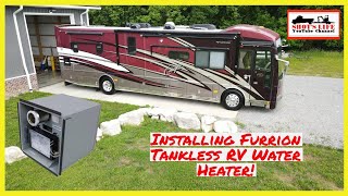 Installing a Furrion Tankless RV Water Heater  2005 American Eagle  EPS20  Shots Life [upl. by Irovi]