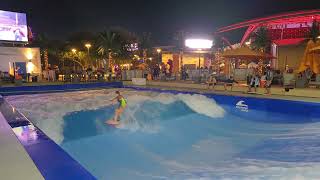 Fireside Surf at the Colony Dallas Texas City Wave Surfing Pool Shopping Center [upl. by Syramad]