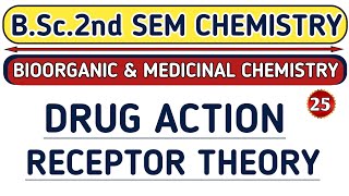 L25 Drug action receptor theory  BSc 2nd sem chemistry  Aarti mam chemistry  Physics guru [upl. by Kcaj]