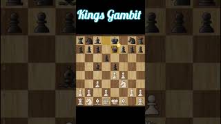 KINGS GAMBIT DECLINEDTrapChessTraps KingsGambit ChessOpenings ChessTactics AggressiveChess [upl. by Reseta]