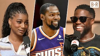 Kevin Hart’s Courtside Insults to Kevin Durant Draymond amp More NBA Stars  Taylor Rooks X [upl. by Citarella367]