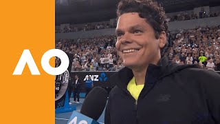 Milos Raonic quotToday was an incredible match for mequot  Australian Open 2020 Interview R3 [upl. by Guillaume]