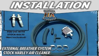 DIYHow to Install Breather on a Stock Air Cleaner [upl. by Imalda783]