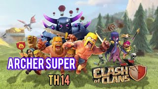 WAR TH 14 ARCHER SUPER AUTO RATA 💯 [upl. by Ploss]