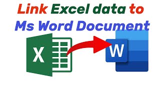 How to link Excel data to Microsoft Word document for reporting [upl. by Odeen]