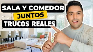 💡✅EL SECRETO para DECORAR LA SALA Y COMEDOR JUNTOS Espacios de Concepto Abierto Pt 2 [upl. by Siraval]