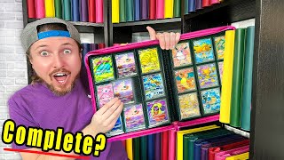 Can I 100 Complete EVERY Pokemon Card Binder Charizard ex AGAIN [upl. by Naiditch495]