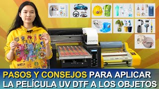 Pasos y consejos para aplicar la película UV DTF a los objetos [upl. by Ojillek895]