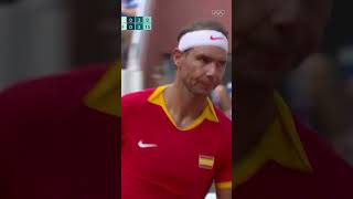 When Rafa Nadal hit a volley winner as he fell to the RolandGarros clay 🤯 [upl. by Gnouhk]