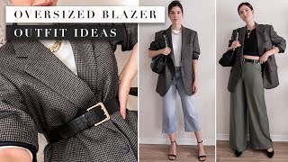 What to Wear With an Oversized Blazer Outfit Ideas From Your Capsule Wardrobe  by Erin Elizabeth [upl. by Nolek]