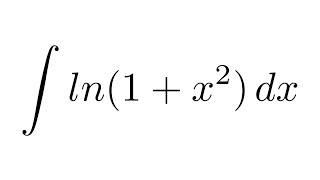 Integral of ln1x2 by parts [upl. by Branham]