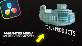 Magnates Media 3D Motion Graphics in DaVinci Resolve [upl. by Darleen398]