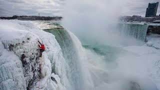 Will Gadds Historic Climb Up Frozen Niagara Falls [upl. by Alexandre]