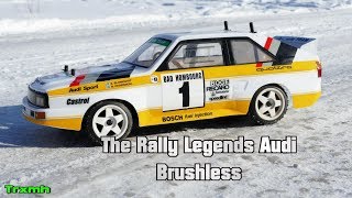 The Rally Legends RC Audi Quattro  Brushless Run [upl. by Brightman]