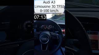 Audi A3 Limousine 30 TFSI 0100 kmh acceleration [upl. by Varhol264]