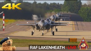 LIVE US AIR FORCE F15 amp F35 ACTION 48TH FIGHTER WING RAF LAKENHEATH • 080524 [upl. by Akere]