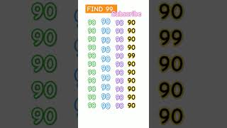 Find the number 99 shorts findthenumber emojichallenge trending [upl. by Goldshell406]