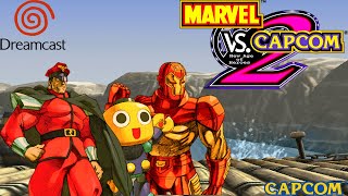 Marvel vs Capcom 2 Dreamcast  MBison Servebot Ironman [upl. by Airat158]