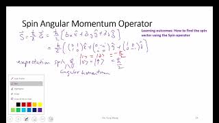 L96 Spin Angular Momentum Operator [upl. by Eivlys]