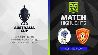 Brindabella Blues v Queanbeyan City  2022 Australia Cup Highlights [upl. by Matteo]