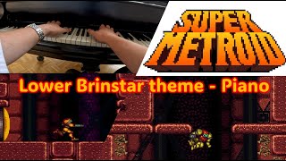 Super Metroid Lower Brinstar Theme with old Grand Piano Super Nintendo videogame music [upl. by Salchunas]